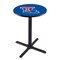 Holland Bar Stool Co 36" Blk Wrinkle Louisiana Tech Pub Table L211B3628LaTech - alternate 1